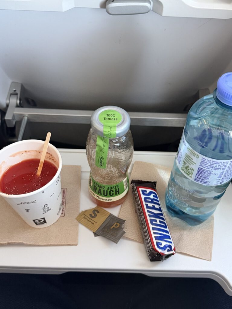 Reiseszene im Flugzeug