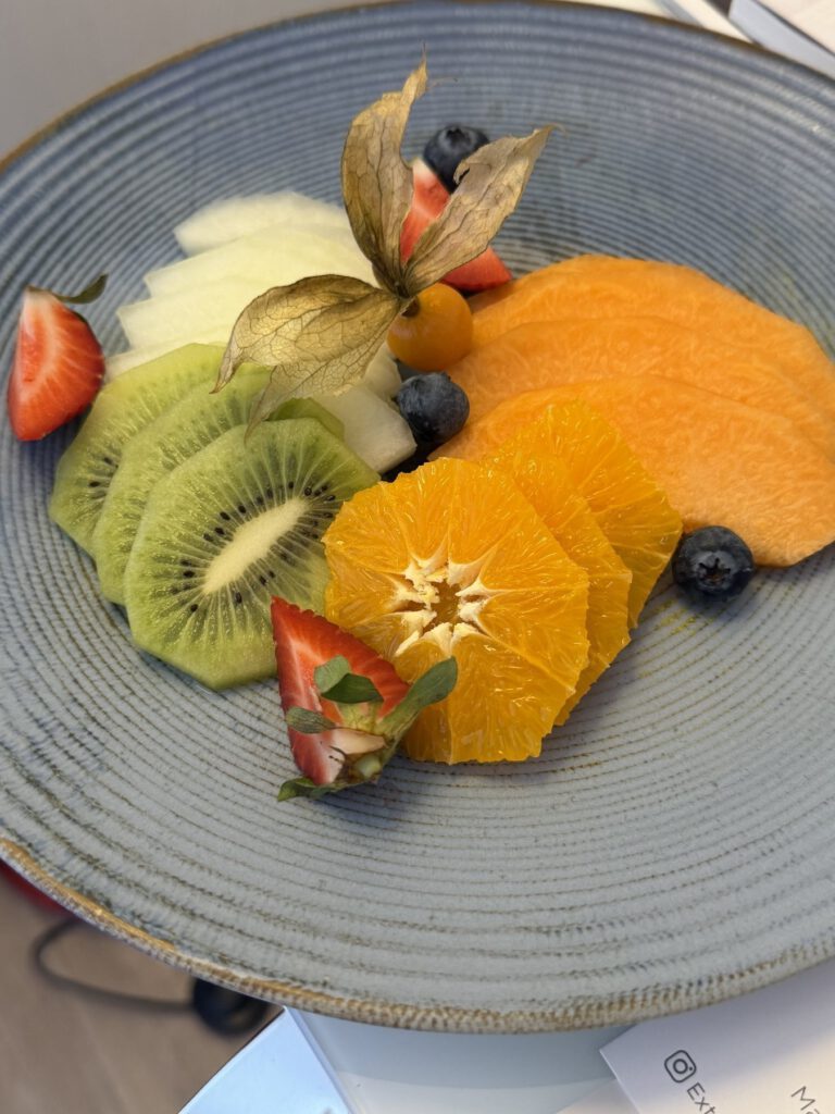 Dessert auf dem Teller