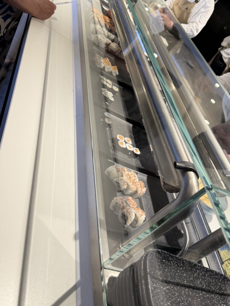 Sushi auf dem Teller
