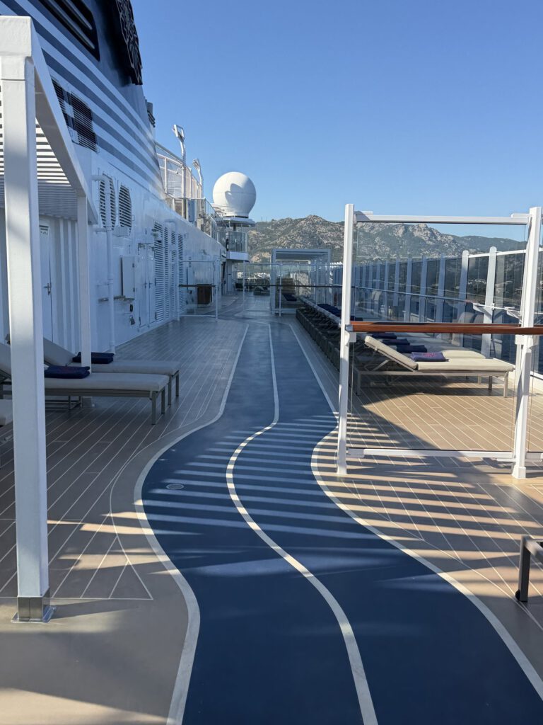 Hafenblick mit Kreuzfahrtschiffen