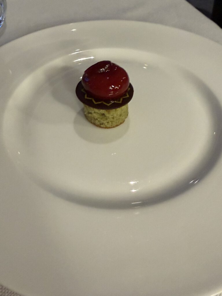 Dessert auf dem Teller