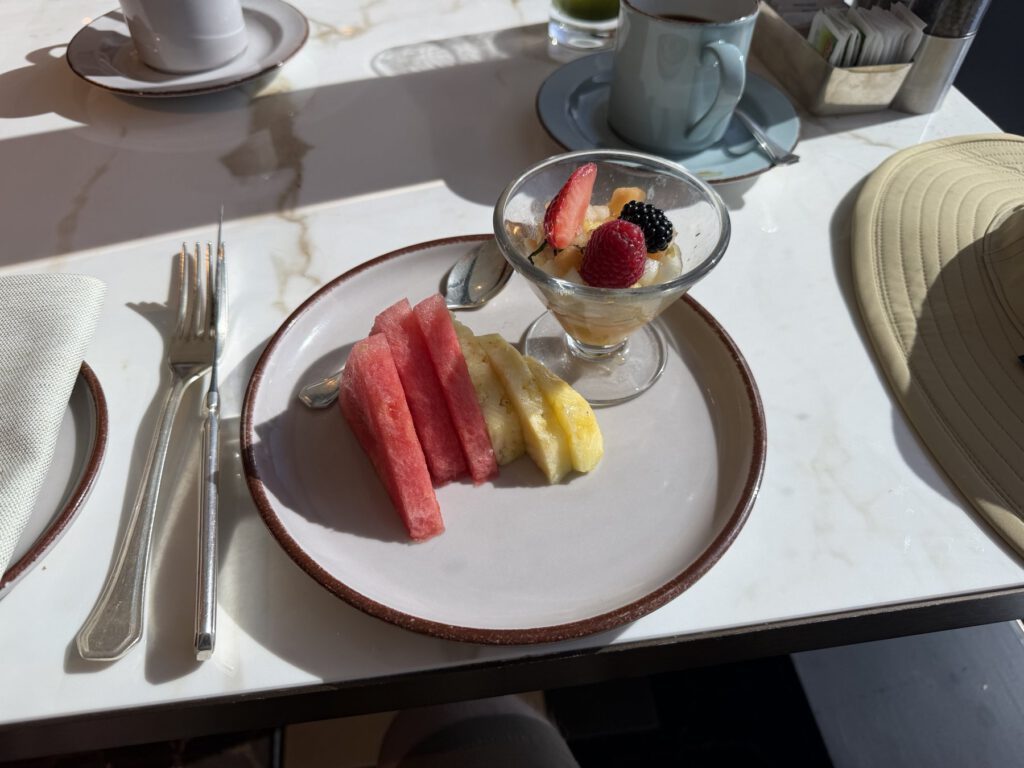 Dessert auf dem Teller