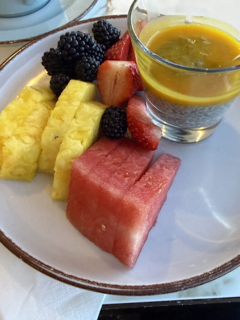 Dessert auf dem Teller