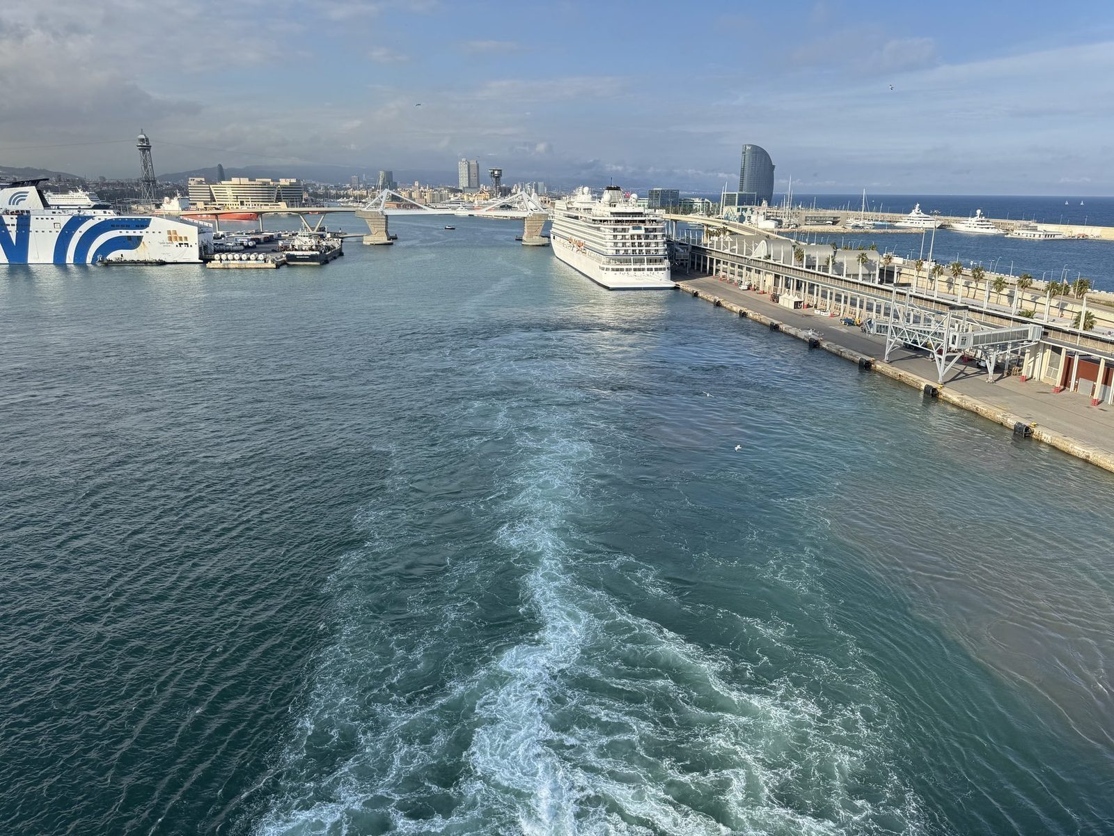 Kapitänsblick auf den Hafen