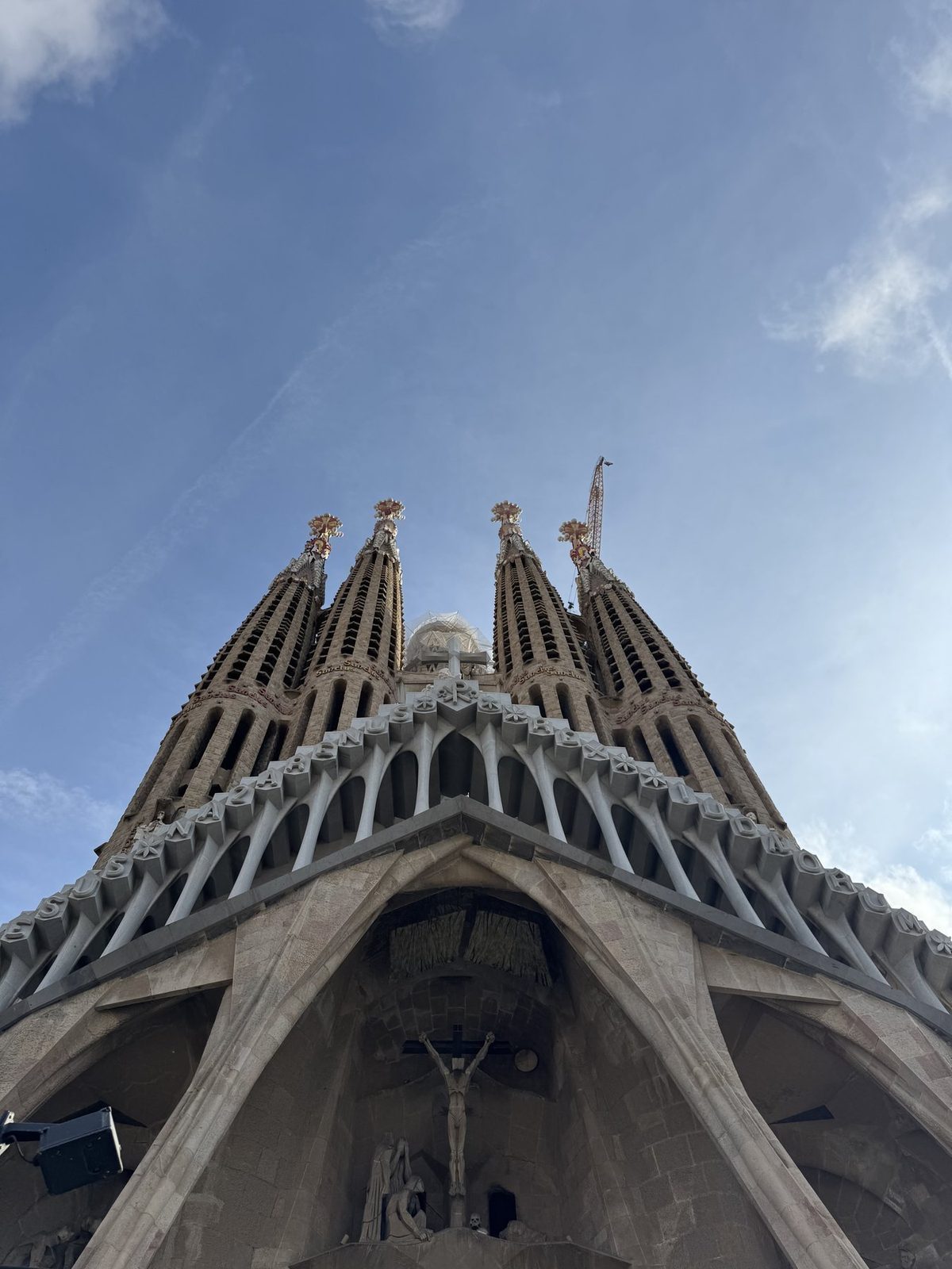 Blick mit Sagrada Familia