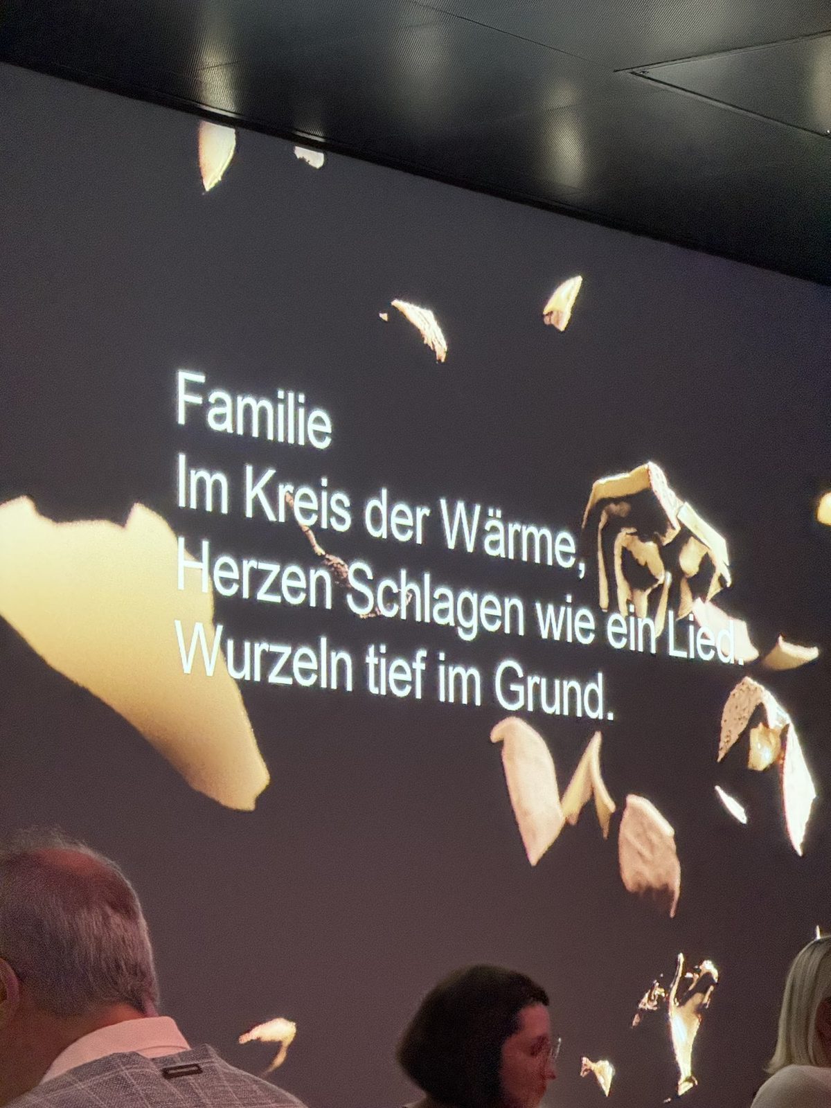 Familienpoesie auf Leinwand