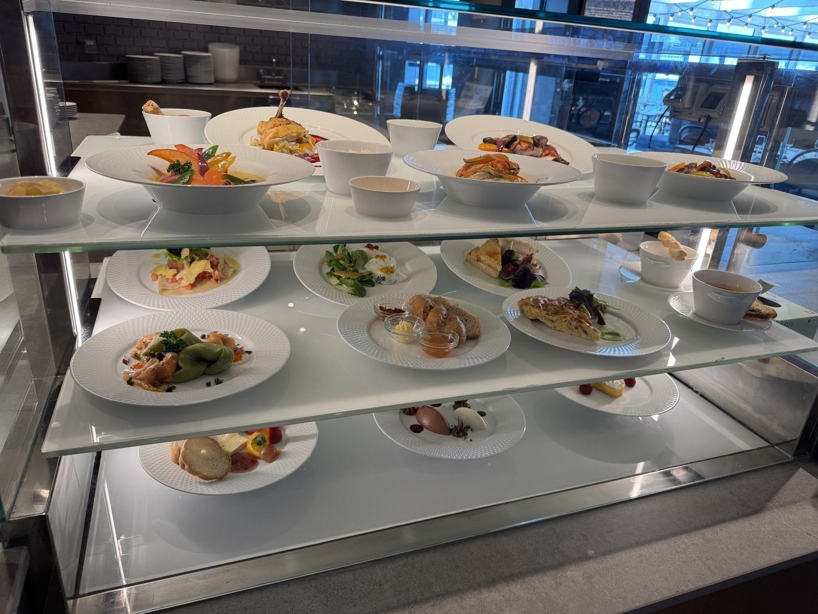 Buffet mit Speisen