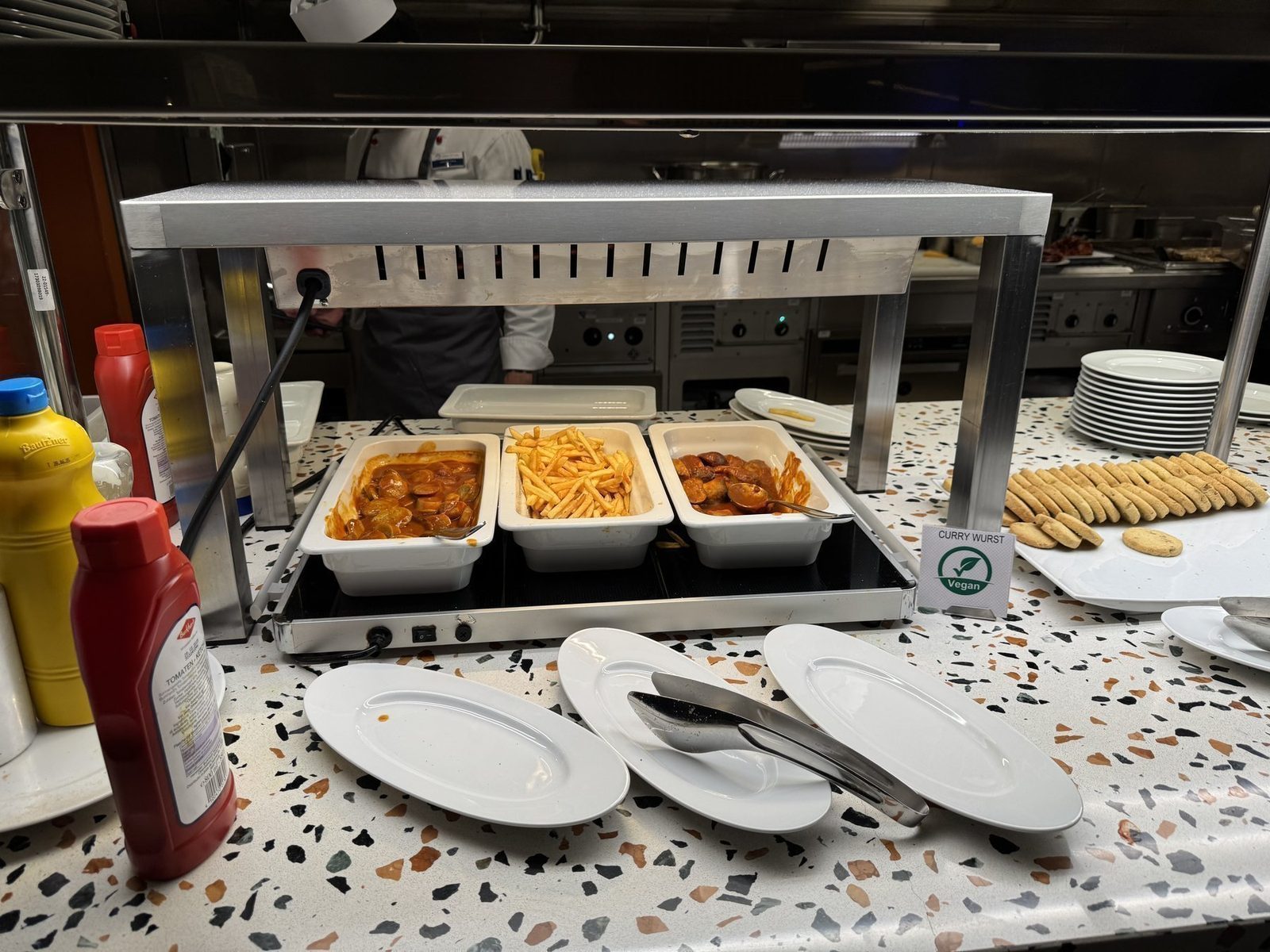 Buffet mit Speisen