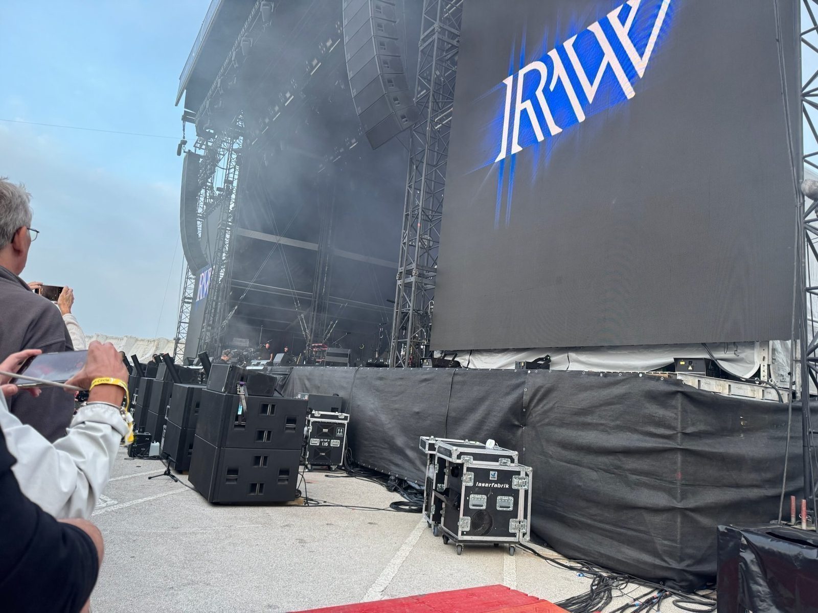 Vorbereitung auf ein Konzert