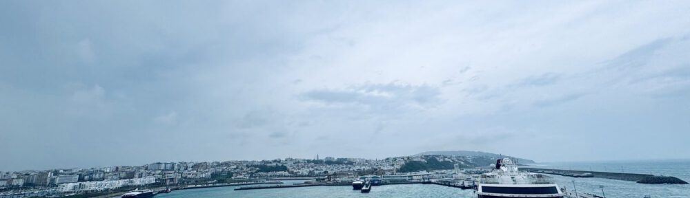 Hafenblick mit Kreuzfahrtschiffen
