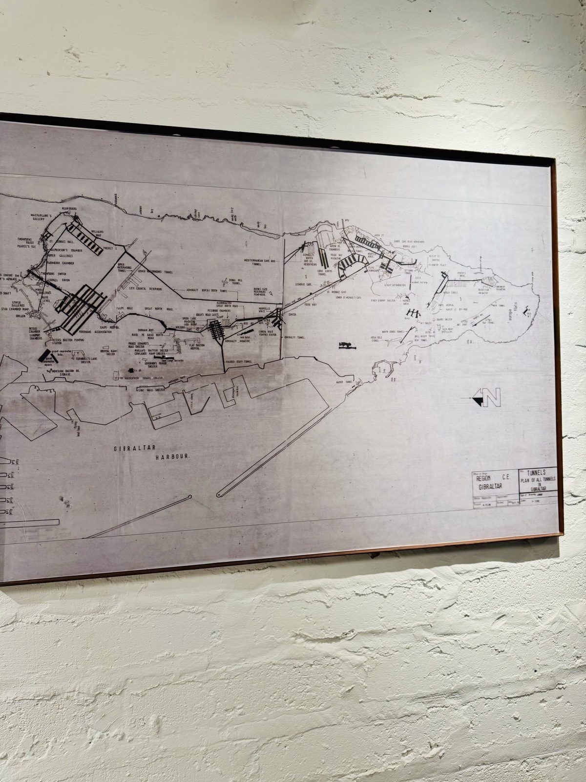 Gibraltar Hafen Tunnelplan