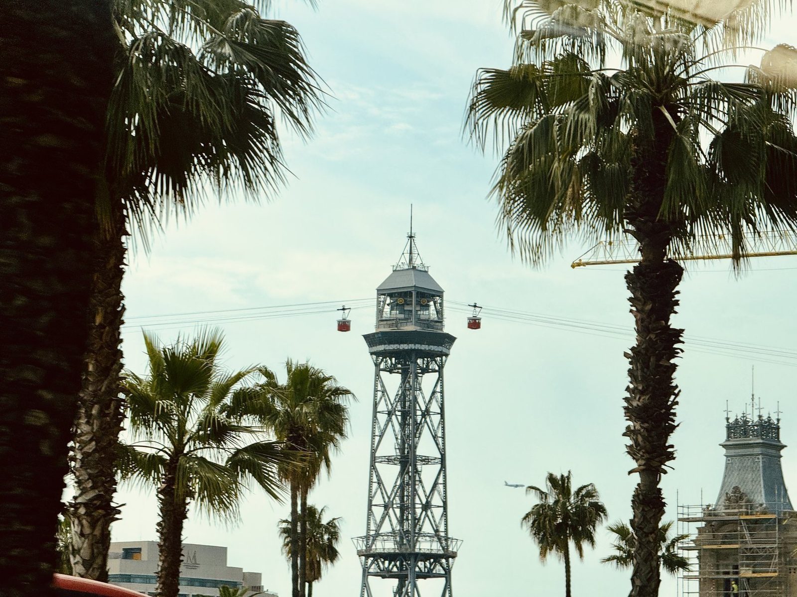 Palmengestützte Seilbahn Tower
