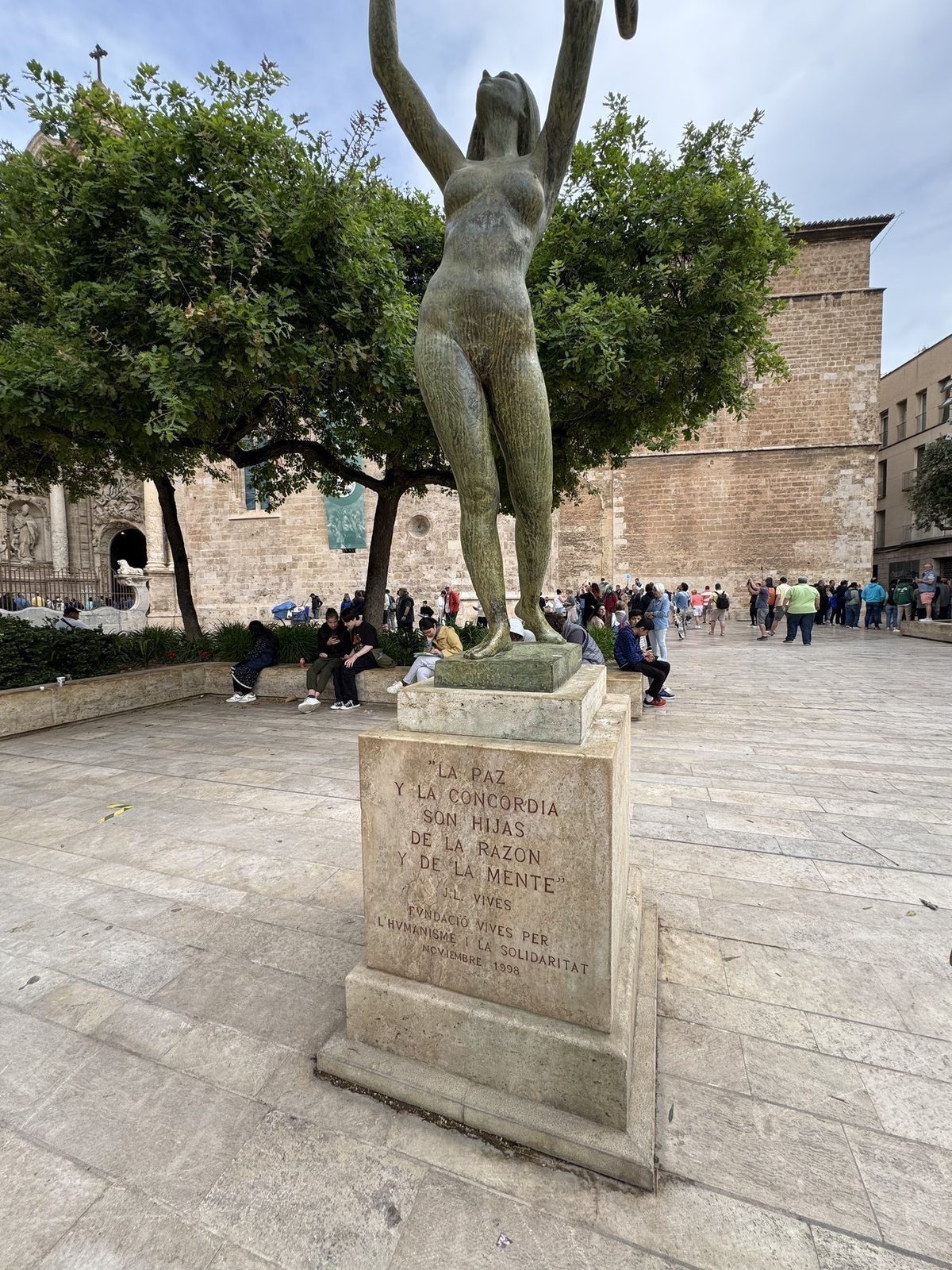 Statue in der Altstadt von Valencia