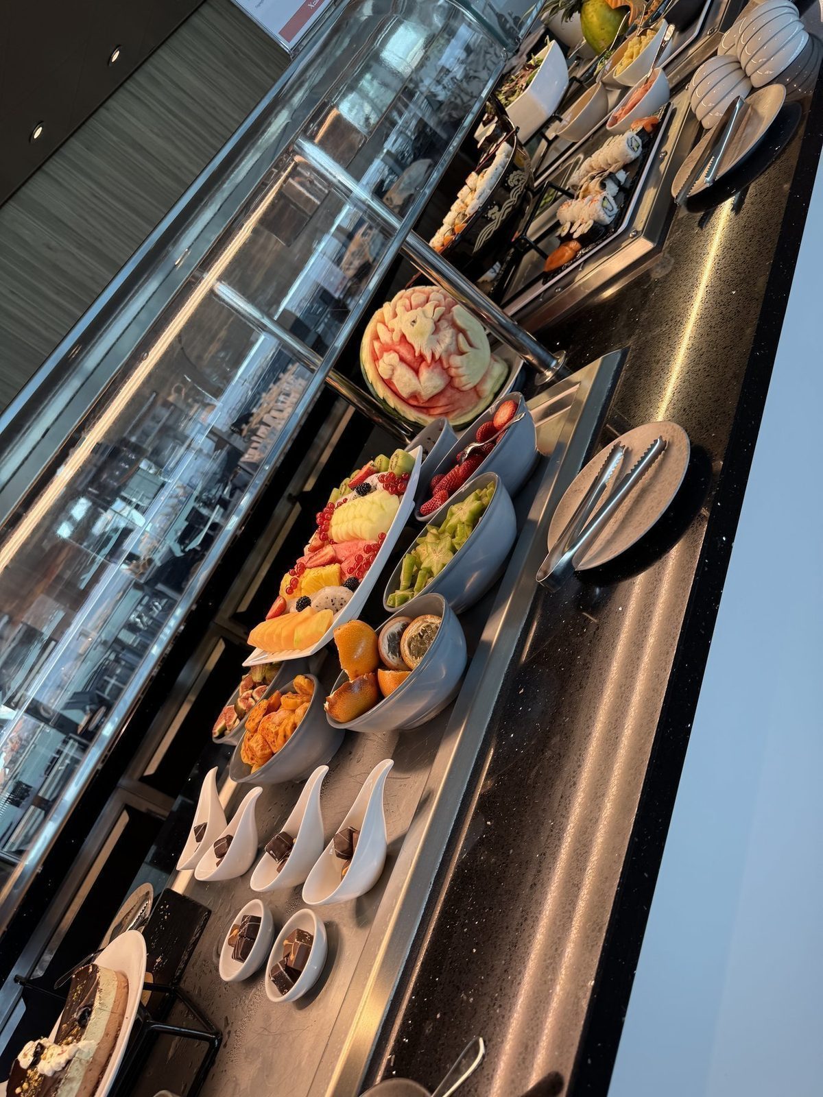 Buffet mit Speisen