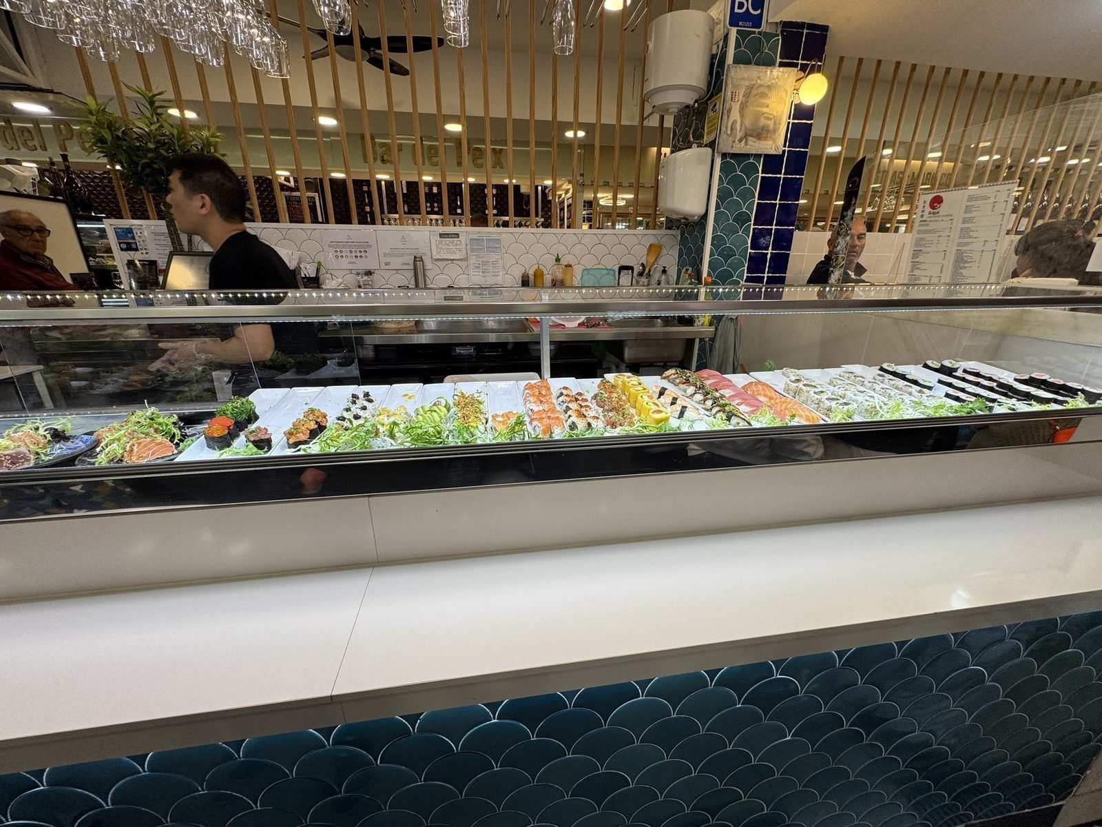 Buffet mit Speisen