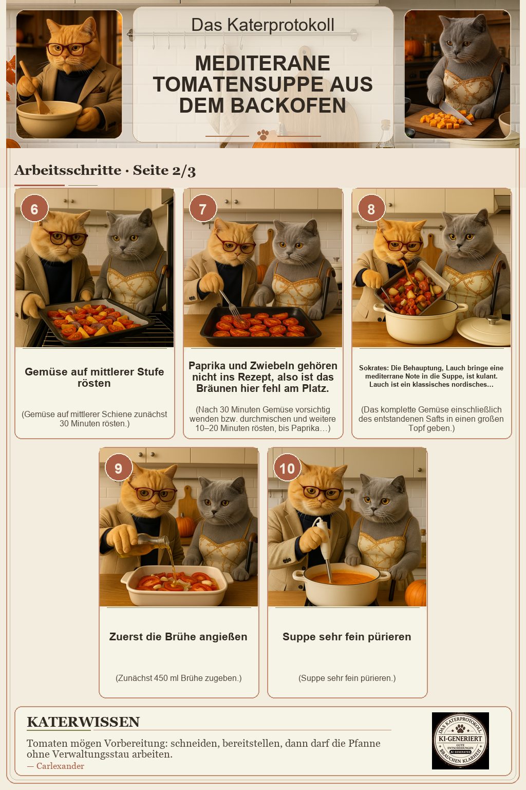 Arbeitsschrittposter: 2026 09 06 Mediterane Tomatensuppe Aus Dem Backofen - Seite 2 von 3