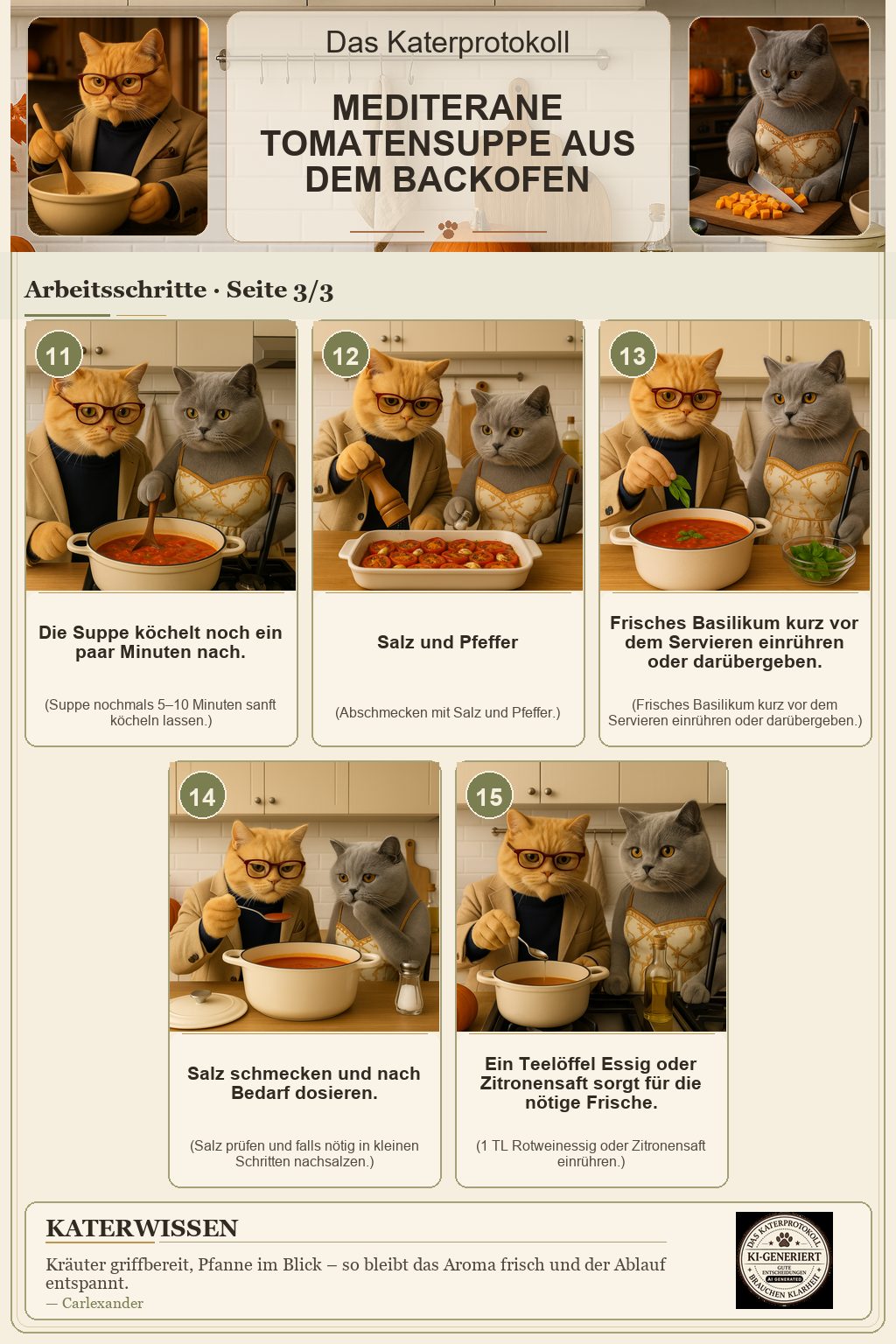 Arbeitsschrittposter: 2026 09 06 Mediterane Tomatensuppe Aus Dem Backofen - Seite 3 von 3